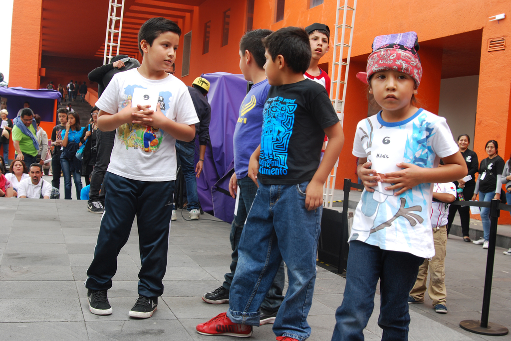 Fotografía de la Batalla Kids que se llevó a cabo el 30 de mayo de 2015 como parte del encuentro internacional Danza Urbana Generación Hip Hop realizado en el Centro Nacional de las Artes.
