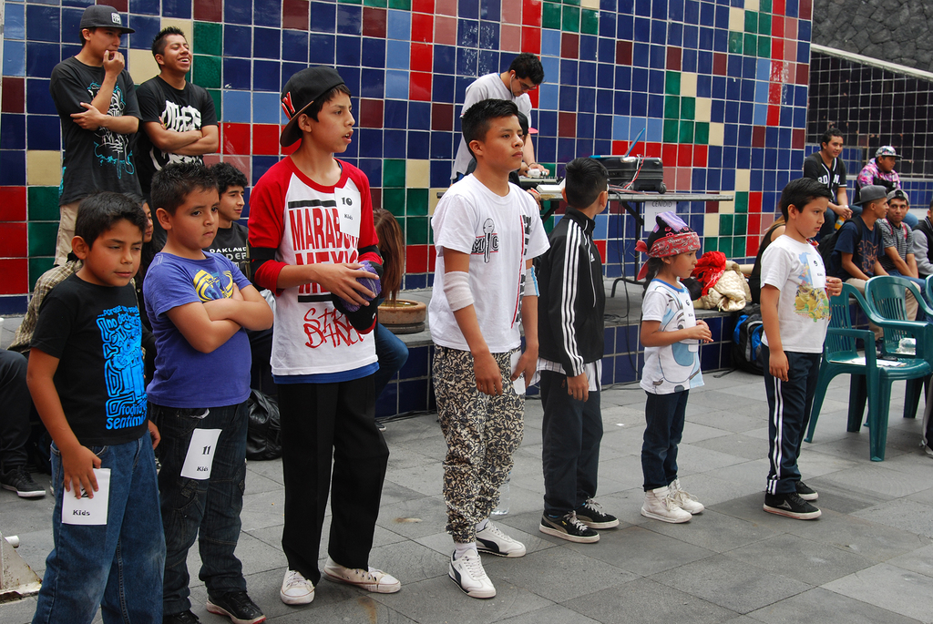 Fotografía de la Batalla Kids que se llevó a cabo el 30 de mayo de 2015 como parte del encuentro internacional Danza Urbana Generación Hip Hop realizado en el Centro Nacional de las Artes.