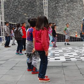 Fotografía de la clase magistral "Kids. Hip Hop" que se llevó a cabo el 31 de mayo de 2015 como parte del encuentro internacional Danza Urbana Generación Hip Hop realizado en el Centro Nacional de las Artes.