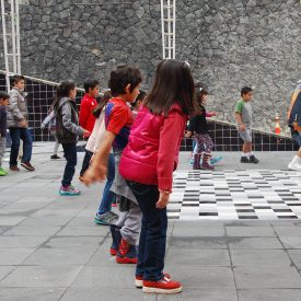 Fotografía de la clase magistral "Kids. Hip Hop" que se llevó a cabo el 31 de mayo de 2015 como parte del encuentro internacional Danza Urbana Generación Hip Hop realizado en el Centro Nacional de las Artes.